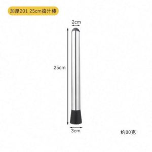 ไม้ตีไอศกรีมทำจากสแตนเลสใช้บดน้ำมะนาวไม้ปั่นน้ำผลไม้สำหรับค็อกเทล - Product Image 3