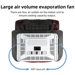 Manufacturer Cooling Silencer Air Conditioner 12/<b>24V</b> <b>Battery</b> Powered Energy Saving Portable Rooftop AC for Truck Campervan - Product Image 4