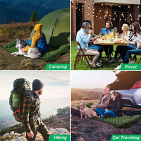 Coussin de couchage gonflable ultraléger Camping 75''X25'' pompe intégrée ultime pour le camping randonnée Airpad sac de transport