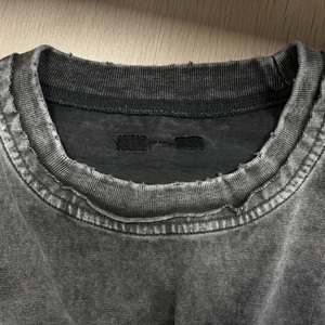 Ouna Tùy Chỉnh Thêu Logo Cổ Điển Trống Đồng Bằng Drop Shoulder Áo Thun Cotton Người Đàn Ông Axit Rử<span class=keywords><strong>a</strong></span> T Áo Sơ Mi - Product Image 3