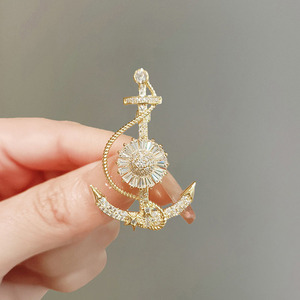 Broche de flor de cristal de lujo de alta calidad 2025, broches decorativos para traje de mujer para vestidos, aleación para regalos, bodas para niños - Product Image 2