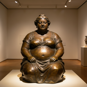 Famosa Escultura Metálica de Mujer Gorda con Técnica de Fundición, Tema de Amor para el Año Nuevo Chino <span class=keywords><strong>y</strong></span> Aniversarios - Product Image 6