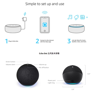 Alexa Hoạt Động Bán Nóng Nhà Thông Minh Mini Thông Minh Loa Tất Cả Các Mới Echo Dot5 Thế Hệ Thông Minh Loa Với Alexa Màn Hình Điện Thoại Tất Cả Các - Product Image 5
