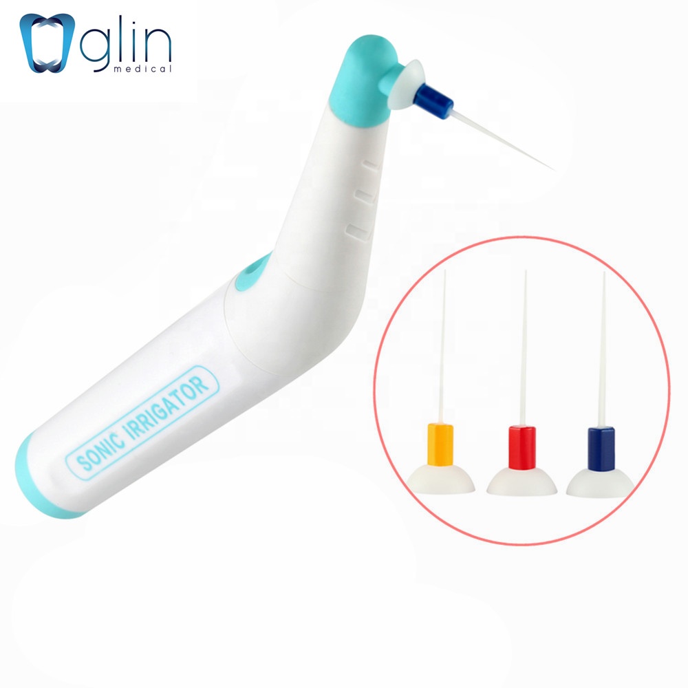 Глин дентальные инструменты Однократное нажатие кнопки Sonic зубная щётка ирригатор для полости рта воды ирригатор стоматологии Sonic зубная щётка активатор для Endo корневого канала с 60 шт. советы