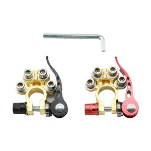 Abrazadera de batería de latón, Terminal de tornillo de liberación rápida de litio, portátil, desmontable, práctico - Product Image 2