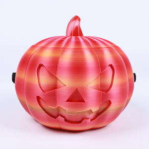 Vashine Seau à bonbons en PLA imprimé en 3D, coloré, en forme de citrouille, matériaux écologiques, décoration OEM, jouet flexible pour enfants, thème anime - Product Image 2