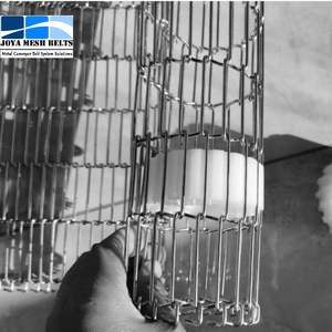 Cấp Thực Phẩm Thép Không Gỉ 304 Flex Rod Mạng Dây Lưới Băng Tải Vành Đai Trong Lớp Phủ Đường Hầm Lò Cho Sô Cô La enrober - Product Image 3