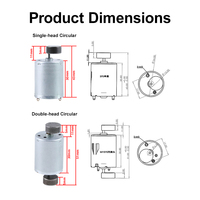 370 DC-Vibrations motor 6 V12V24V Hochfrequenz vibrator Exzentrischer kreisförmiger sektor förmiger Mikrominiatur-Vibrations motor