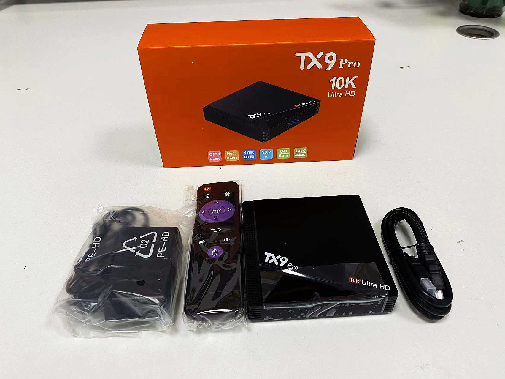 TX9 Pro 10K Android TV Box - Quad Core, 8+128GB, 6K Resolution