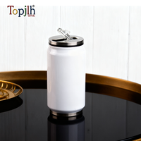 Bouteille isotherme en acier inoxydable 304 à double paroi, surface lisse, pour café, utilisation extérieure, modèle Topjlh