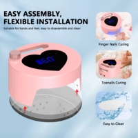 Lampe à ongles UV LED rechargeable 54W, professionnelle, sans fil, séchage rapide, portable, pour salon et domicile