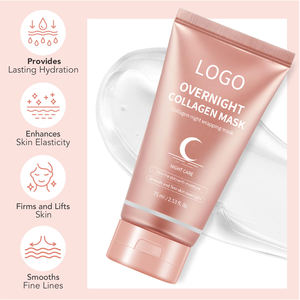Masque facial en collagène peel-off de nuit, OEM, élasticité, réduit le relâchement, masque rose, enveloppement de nuit - Product Image 6