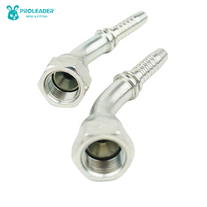 Raccords de Tuyau Hydraulique Forgés de Haute Qualité 28641, Coniques Internes à 60 Degrés, Coude à 45 Degrés, Zingués, Système Métrique - Product Image 4