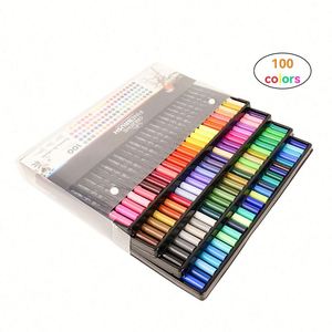 Marqueur de peinture artistique coloré non toxique à double pointe 48 couleurs - Product Image 1