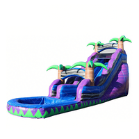 Toboggan aquatique gonflable pour aire de jeux, accessoires de jouets gonflables avec piscine pour enfants