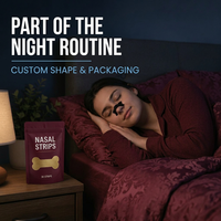 Bandes nasales sportives OEM personnalisées, anti-ronflement, respirantes, pour une meilleure respiration pendant le sommeil