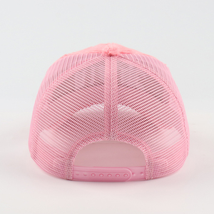 <span class=keywords><strong>Casquette</strong></span> Trucker <span class=keywords><strong>Rose</strong></span> Personnalisée à Logo Brodé en Tissu Brossé 5 Panneaux pour Femme, Idéale Sports de Plein Air et Usage Quotidien, Vente en Gros - Product Image 4