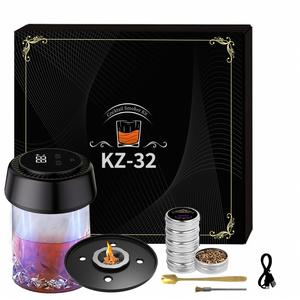 Fumoir à cocktails électrique de 3e génération amélioré avec 7 lumières colorées, rechargeable et portable pour l'infusion de whisky - Product Image 3