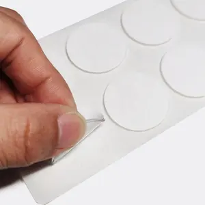 Съемная Нескользящая нано-наклейка, прозрачная круглая акриловая наклейка для фоторамки, декоративные многоразовые полоски, водонепроницаемые пу OEM