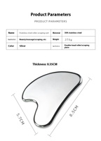 Rouleau facial en acier inoxydable et outil Gua Sha – Soin du visage, lifting anti-rides, amélioration des poches, raffermissement des yeux et du cou