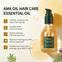 Serum Rambut Ama Oil Serbaguna Organik Vegan Pelindung UV Pengontrol Keriting Melembapkan 100% Minyak Perawatan Rambut Alami