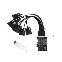 COM Thẻ Đa Nối Tiếp Giao Tiếp PCIE Công Nghiệp Sang <span class=keywords><strong>8</strong></span> Cổng Rs422 Rs485 Cho Máy Tính Nhỏ Hỗ Trợ Khung Gầm Khung Cấu Hình Thấp - Product Image 2