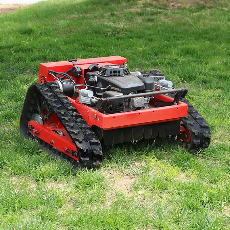 Pemotong rumput Robot Rc Mini mesin pemotong rumput dengan Remote Control mulai elektrik kustom dengan tambahan bajak salju