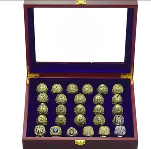 27 Anillos de Campeonato de Medalla de Oro de MLB Conjuntos de Joyas de Alta Gama para Hombres Mujeres Serie de Béisbol DE LOS Yankees de Nueva York Hecho de Aleación - Product Image 1