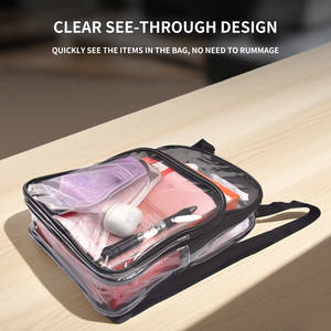 Mode Logo personnalisé clair stade événement approuvé Heavy Duty PVC en plein air femmes loisirs Mini sac à dos sac d'école Portable fermeture éclair - Product Image 4