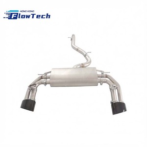ระบบท่อไอเสียแบบ Catback พร้อมวาล์วควบคุม ผลิตจากสแตนเลส T304 สำหรับรถยนต์ Audi S3 2.0T แบบปลายท่อเดี่ยวสองด้าน พร้อมรีโมทควบคุมวาล์ว - Product Image 2