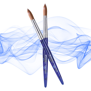 Pinceau à ongles en acrylique à manche bleu, design classique haut de gamme, tailles personnalisables, poils Kolinsky, pinceau pour poudre acrylique de salon de manucure - Product Image 4