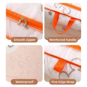 Sac de rangement grande capacité pour vêtements et couettes, sac organisateur de vêtements, sac de déménagement et d'emballage avec poignée – Vente en gros - Product Image 6
