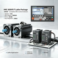 Solución de Control CNC HNC-808XP/T para Centro de Torneado, Memoria de 128 MB, Incluye 2 Conjuntos de Servomotores