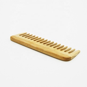 Wholesale Wood Fine Coarse Teeth Anti Static Custom Private Label Wooden Wide Tooth Comb - Product Image 2