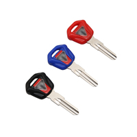 Nouveau blanc moto clés non coupées noir bleu rouge pour Triumph moto pièce de rechange accessoire de remplacement puce montable