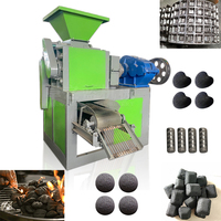Bille de charbon anthracite automatique charbon de bois aluminium poudre bio bois Bbq extrusion formant la presse faisant la cornue à briquettes
