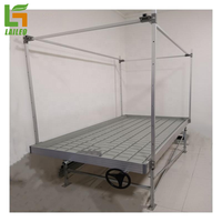 Plateaux de croissance et de flux hydroponiques personnalisés Étagères de banc roulantes multicouches Table de culture verticale Supports de culture