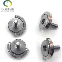 Vis à dégagement rapide en acier inoxydable 304 1/4, anneaux de serrage manuel, finition oxyde noir, matériau nylon et nickel