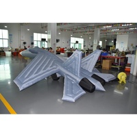 Modèle géant gonflable personnalisé KeepFuns de chasseur aérien, avion gonflable en PVC pour la publicité, la décoration d'événements et d'expositions
