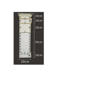 High Precision Chinese Style Garden Decorative Concrete Pedestal Pillar Precast Railing Side Column Molds Building Mold - Product Image 1