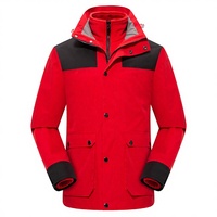 Veste unisexe 3-en-1 imperméable coupe-vent solide toutes saisons avec doublure polaire amovible pour la randonnée et le travail en extérieur, logo personnalisé