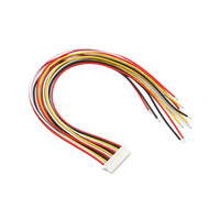 Harness 100mm zh1,5 mm jarak Terminal kawat 2-12P mainan Robot penghubung kawat tunggal dan ganda warna kawat datar