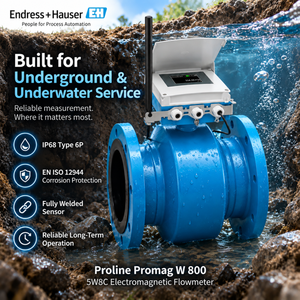 มิเตอร์น้ำ Endress+Hauser Promag W 800 5W8C สแตนเลสสตีล ใช้พลังงานแบตเตอรี่ IP68 เชื่อมต่อเซลลูลาร์ อายุการใช้งาน 15 ปี - Product Image 3