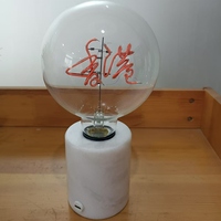 Lampe à filament lettre motif personnalisable Ampoule à filament portable Lampe à filament rechargeable USB avec support de pierre