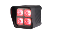 Projecteur LED DMX512 IP20 à batterie 4x20W RGBWAUV 6-en-1 pour événements disco en extérieur