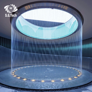 Rideau d'eau 3D intérieur/extérieur personnalisé en acier inoxydable cascade de pluie pour décoration de jardin - Product Image 3