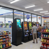 Mega Link Video Pençe Makinesi İngilizce Dil Destekli Oyun Makinesi Jeton Kabul Edici Bilet Bölmeli Benzin İstasyonu Beceri Oyunu Kabini