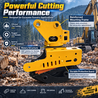 Heavy Duty Excavator Grapple Saw Hydraulic Tree Cutting Attachment for Forestry Timber Logging and Wood Handling