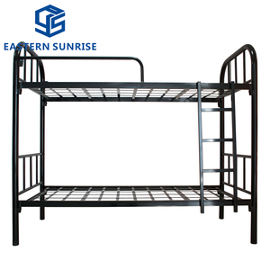 Cama litera negra resistente <span class=keywords><strong>de</strong></span> tamaño individual con estructura metálica y base <span class=keywords><strong>de</strong></span> malla <span class=keywords><strong>de</strong></span> alambre para el hogar, la oficina, el campamento o la <span class=keywords><strong>alquiler</strong></span>ía - Product Image 3