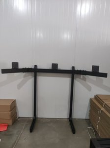 Soporte de Monitor Triple Personalizado para Simulador de Carreras, Soporte de Pantalla de Aluminio con Ranura en T 4080 con Soporte de Piso para Juegos de Carreras Simulados - Product Image 5